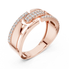 Nexus Interlocking Link Diamond Band Ring