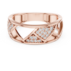 Trellis Crisscross Pavé Diamond Band Ring