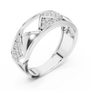 Trellis Crisscross Pavé Diamond Band Ring