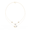 Yellow Gold Celeste Circle Layer Diamond Necklace