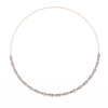 Rose Gold Riviera Graduated Diamond Tennis Necklace