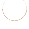 Rose Gold Riviera Graduated Diamond Tennis Necklace