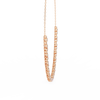 Rose Gold Riviera Graduated Diamond Tennis Necklace