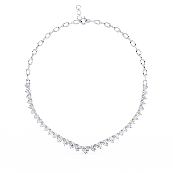 Lab Grown Round Diamond Necklace