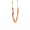 Rose Gold Crescendo Three-Prong Diamond Tennis Necklace
