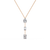 Rose Gold Trinova Multi-Shape Drop Diamond Necklace