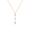 Rose Gold Trinova Multi-Shape Drop Diamond Necklace