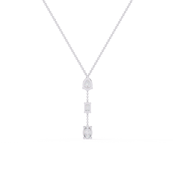 3 Diamond Drop Necklace