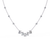 White Gold Emerald-Cut Cluster & Station Diamond Necklace