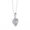 Heart Halo Diamond Pendant