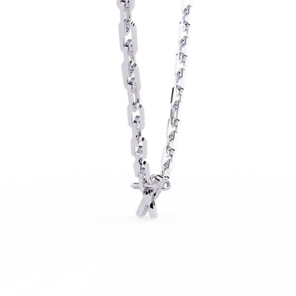 Handcuff Chic Natural Diamond Necklace