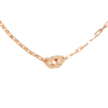 Rose Gold Vincolo Interlock Diamond Chain Necklace