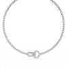 Elegant Round Diamond Tennis necklace