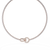 Rose Gold Infinity Loop Bezel Tennis Diamond Necklace