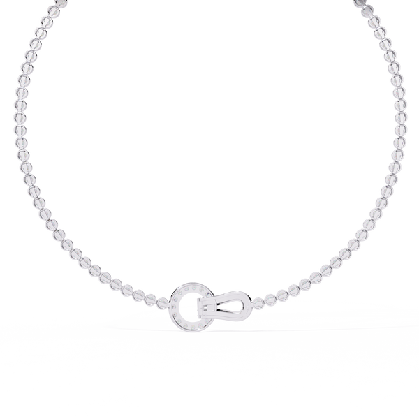 Elegant Round Diamond Tennis necklace