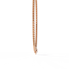 Rose Gold Infinity Loop Bezel Tennis Diamond Necklace