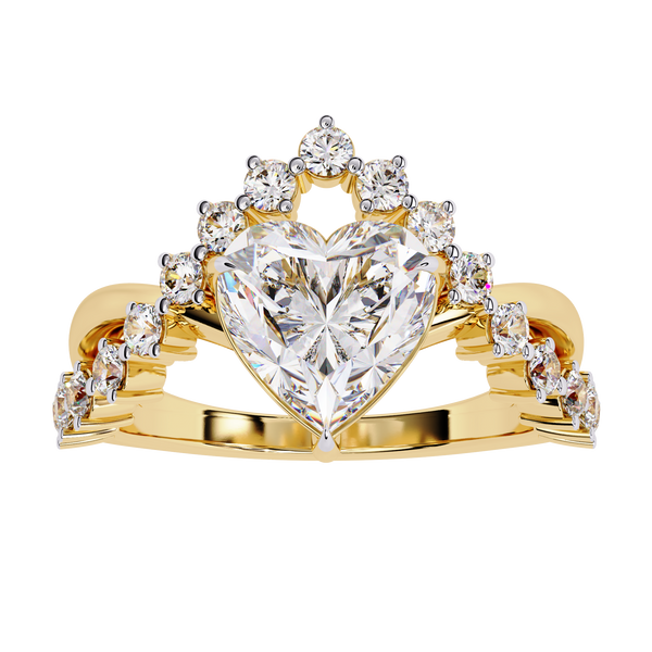 Heart Solitaire Ring