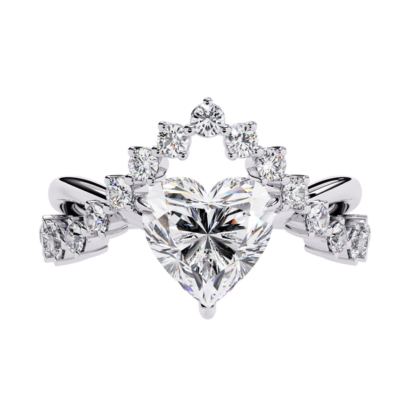 Heart Solitaire Ring