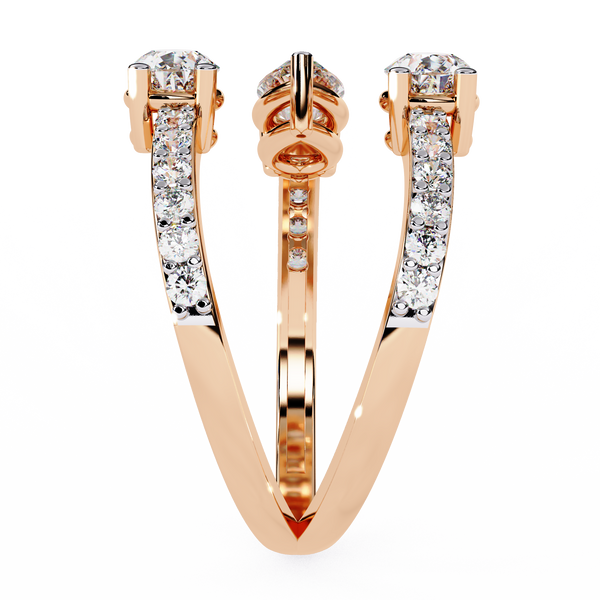 Twin Pear Wrap Lab Grown Diamond Ring