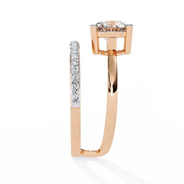 Classic Round Solitaire Lab Grown Diamond Ring