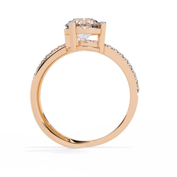 Classic Round Solitaire Lab Grown Diamond Ring