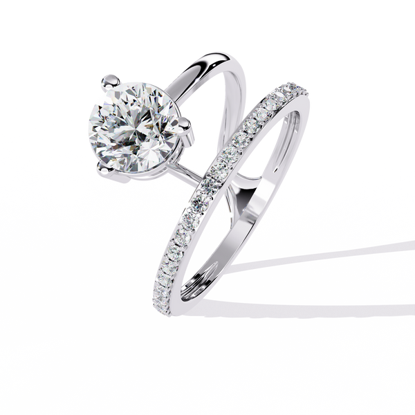 Classic Round Solitaire Lab Grown Diamond Ring