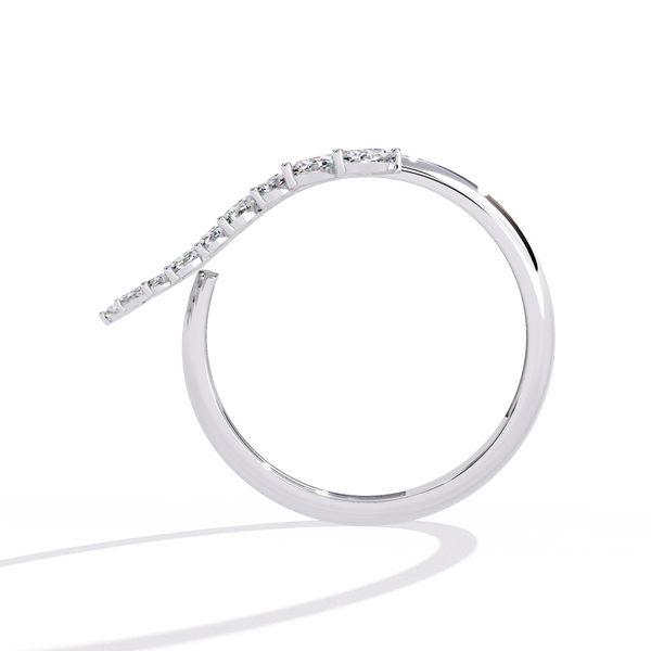 Natural Diamond Leafy Ring