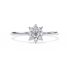 Diamond Floral Cluster Ring