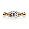Pear Solitaire Ring