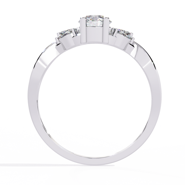 Pear Solitaire Ring