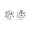 Brilliant Round Cut Natural Diamond Stud Earrings