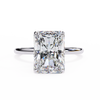 White Gold Radiant-Cut Diamond Solitaire Engagement Ring