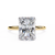 Yellow Gold Radiant Cut Solitaire Diamond Engagement Ring