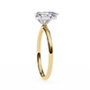Yellow Gold Pear Cut Solitaire Diamond Engagement Ring