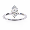 White Gold Marquise Diamond Solitaire Engagement Ring