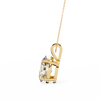 Yellow Gold Oval Diamond Solitaire Pendant