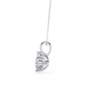 White Gold Round Brilliant Double-Claw Split Bail Pendant