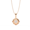 Round Solitaire Diamond Pendant