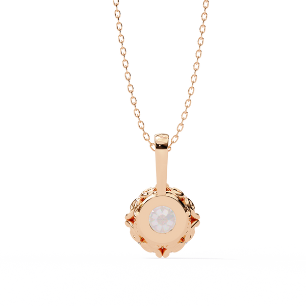 Round Solitaire Diamond Pendant