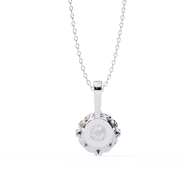 Round Solitaire Diamond Pendant