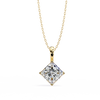 Princess-Cut Natural Diamond Solitaire Pendant