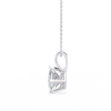 Princess-Cut Natural Diamond Solitaire Pendant