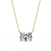 Oval Cut Diamond Solitaire Pendant