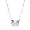 Oval Cut Diamond Solitaire Pendant