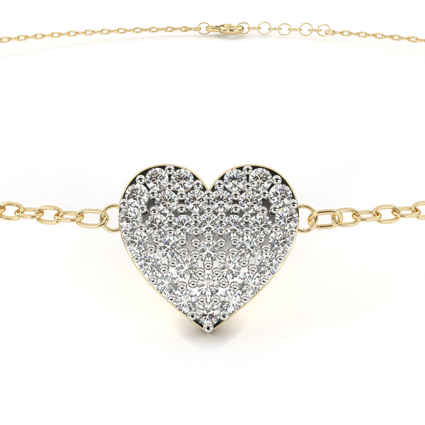 Heart Diamond Bracelet