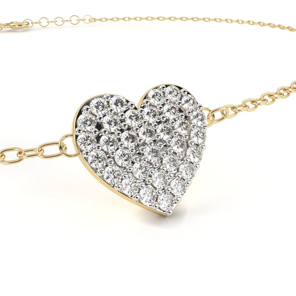 Heart Diamond Bracelet
