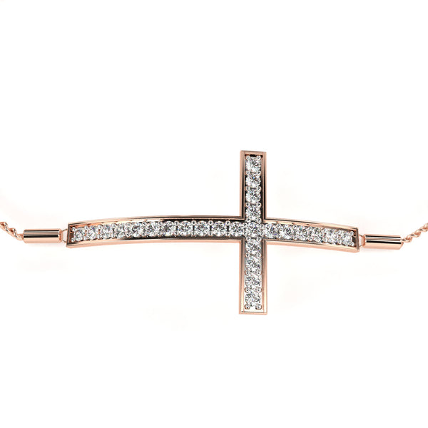 Round Cut Lab Grown Diamond Bracelet