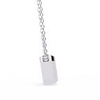 Emerald-Cut Bezel Solitaire Pendant