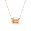 Emerald-Cut Bezel Solitaire Pendant