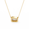 Emerald-Cut Bezel Solitaire Pendant